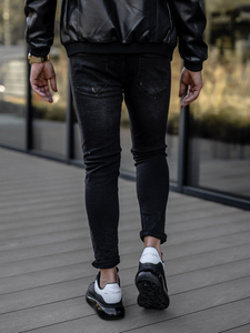 Férfi regular fit farmernadrág fekete színben Bolf TF098