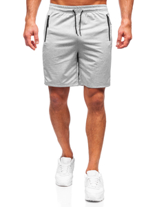 Férfi rövid szabadidőnadrág szürke színben Bolf 68058