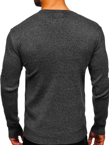 Férfi pulóver fekete színben Bolf S8165