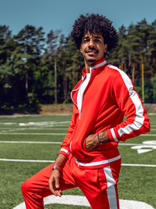 Piros férfi melegítőszett Bolf 8C99A