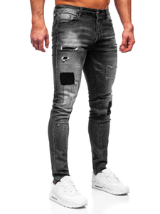 Férfi slim fit farmernadrág grafit színben Bolf MP0031G