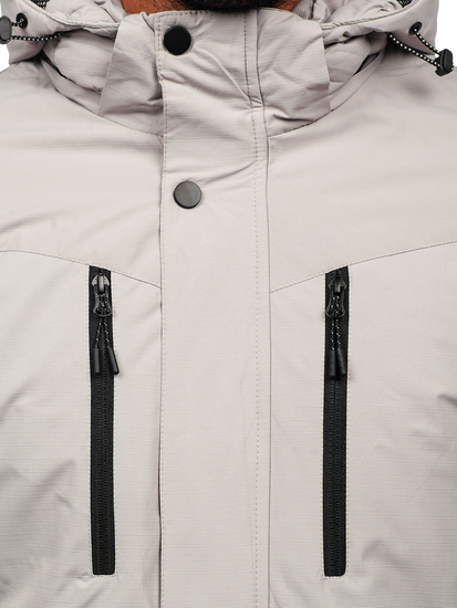 Szürke férfi téli dzseki Bolf 22M320