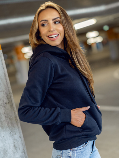 Sárga kenguruzsebes női pulcsi Bolf W02B