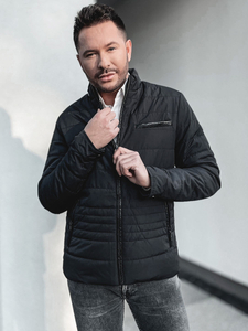 Átmeneti steppelt férfi dzseki fekete színben Bolf 22M12