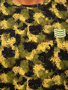 Khaki pamut férfi póló mintával Bolf MPO3494