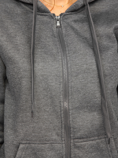 Grafit színű kétrészes női melegítő együttes Bolf 0003