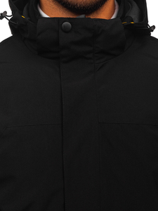 Fekete férfi sportos tavaszi-téli dzseki 2 az 1-ben Bolf 5M3263