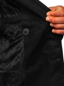 Téli férfi kabát fekete színben Bolf 79B3-073