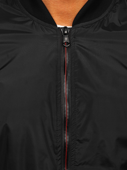 Fekete férfi átmeneti bomber dzseki Bolf 7116