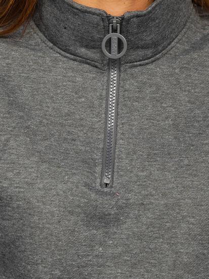 Női pulcsi grafit Bolf KSW2023