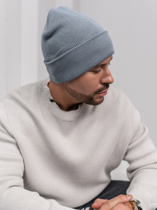 Téli bélelt férfi sapka szürke színben YW09004M