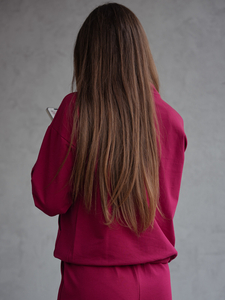 Női két darabos szett bordó Bolf 82162