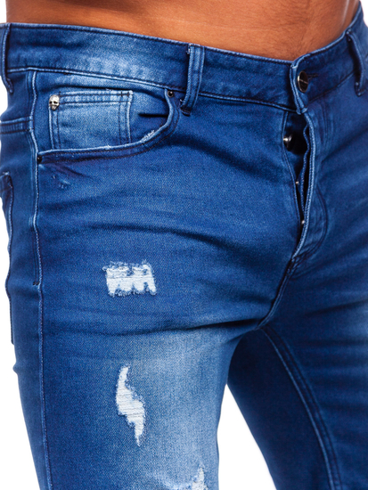 Férfi farmer rövidnadrág gránátkék színben Bolf MP0061BS