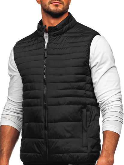 Fekete steppelt férfi mellény Bolf 31M5067