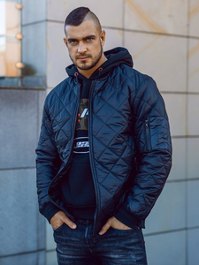 Átmeneti férfi bomber dzseki fekete színben Bolf AK76-A