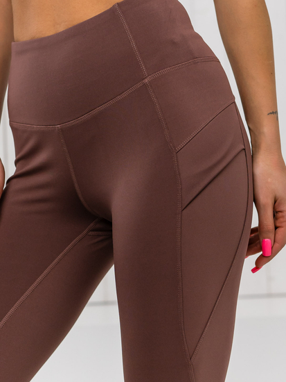 Barna leggings női Bolf XY24017L