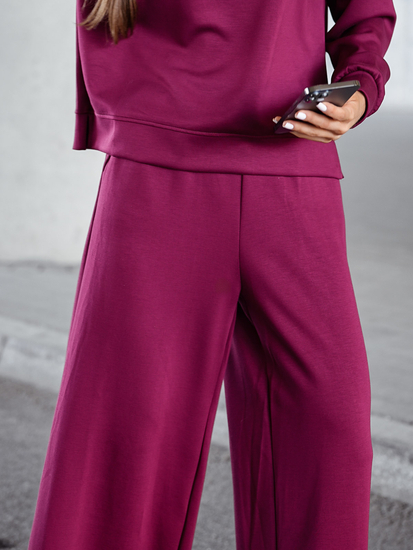 Női két darabos szett bordó Bolf 821111