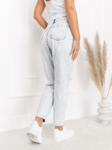 Világoskék női mom fit farmernadrág Bolf WL2102