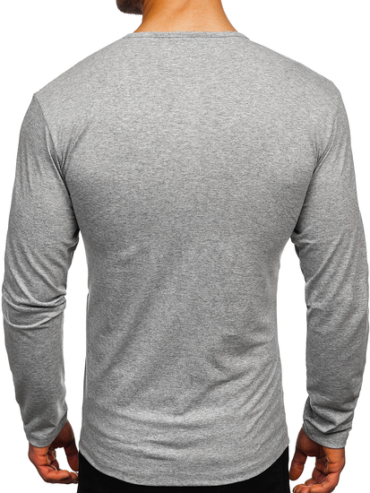 Gombos férfi hosszú ujjú felső szürke színben Bolf 1114