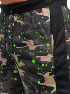 Férfi rövid szabadidőnadrág khaki színben Bolf KS2579