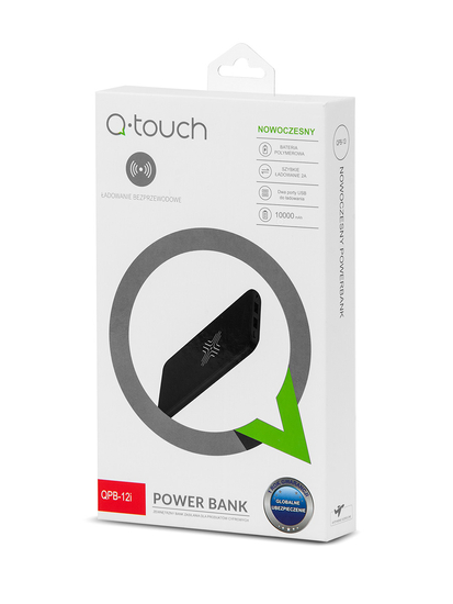 Fehér színű powerbank 10000mAh QPB-12I