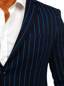 Csikós férfi casual zakó gránátkék-kék színben Bolf 1652