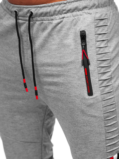 Férfi jogger nadrág szürke színben Bolf K10329
