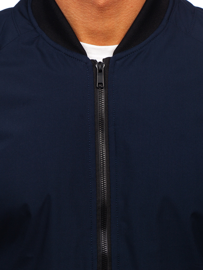 Gránátkék színű átmeneti férfi bomberdzseki Bolf 84M3007