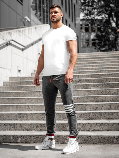 Férfi jogger nadrág grafit színben Bolf 7033