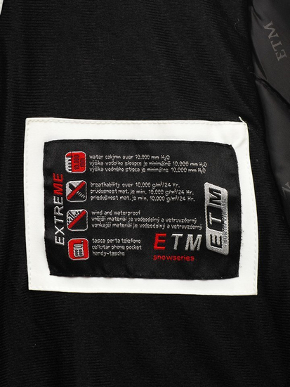 Férfi téli sídzseki fekete-zöld Bolf 1910