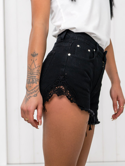 Fekete rövid farmer sort női Bolf JK688A1