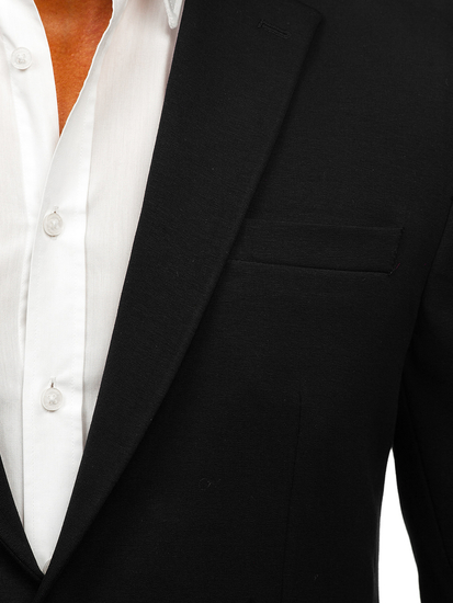 Elegáns férfi zakó fekete Bolf 9400