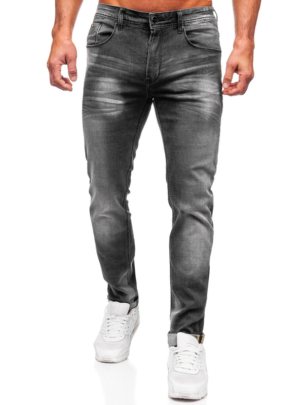Fekete farmer nadrág férfi slim fit Bolf MP0171N