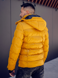 Teve férfi téli steppelt kabát Bolf 99527A