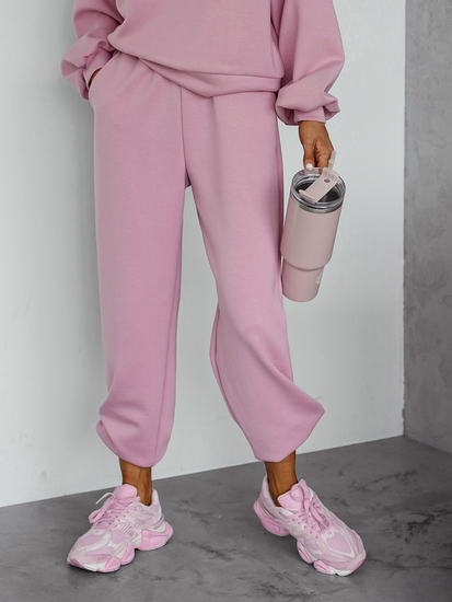 Női két darabos szett kapucnival púder Bolf 525