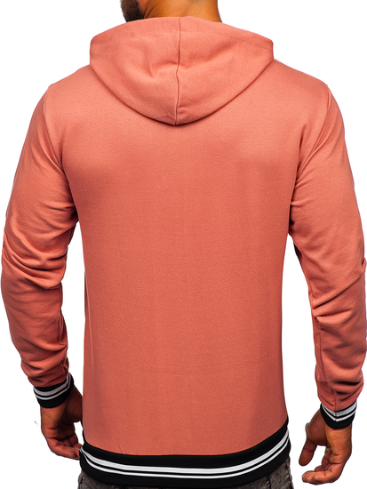 Lazac színű férfi pulcsi kapucnival Bolf 145369