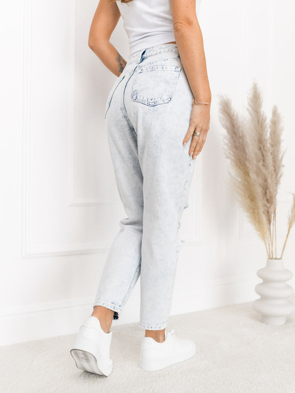 Világoskék női mom fit farmernadrág Bolf WL2102