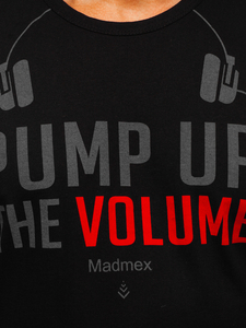 Mintás fekete színű tank-top Bolf 14815