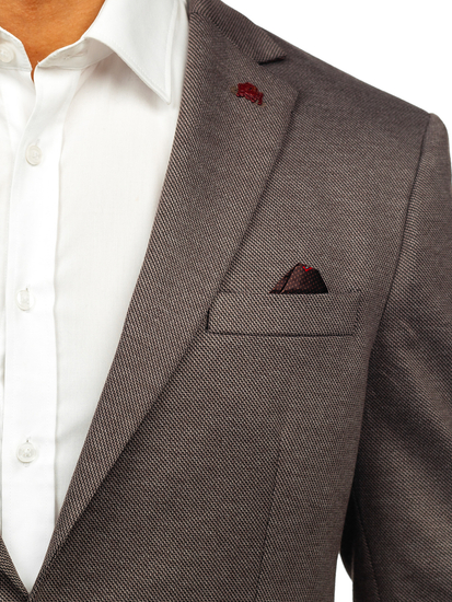 Sötétbarna férfi okos blézer Bolf 024