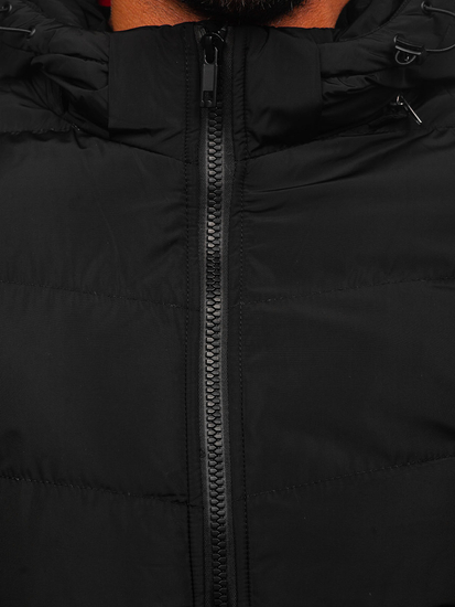 Steppelt téli férfi dzseki fekete színben Bolf 6971