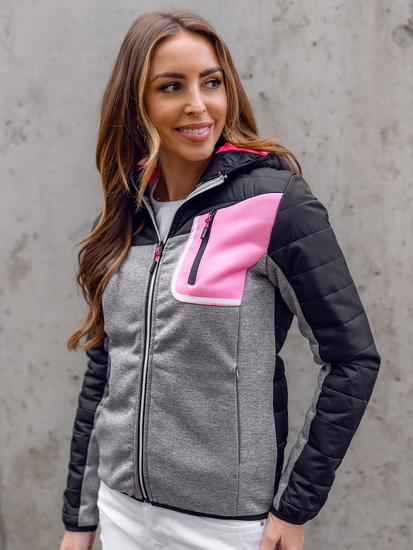 Átmeneti női sportdzseki fekete színben Bolf KSW4006A