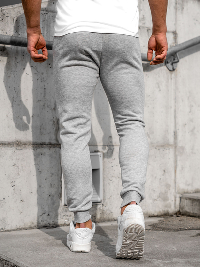 Férfi jogger nadrág szürke színben Bolf CK01