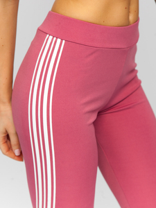 Sötét rózsaszín színű női leggings Bolf W7155