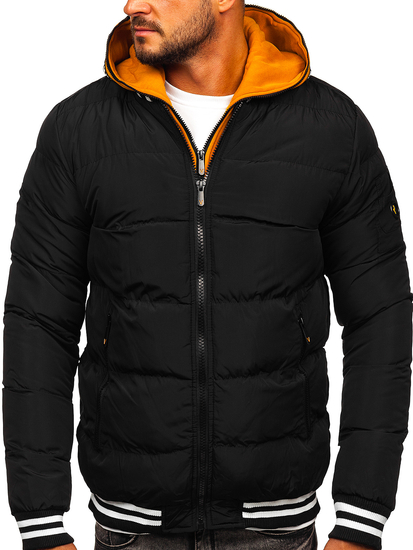 Steppelt téli férfi dzseki fekete színben Bolf 6900