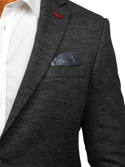 Antracit férfi smart blézer Bolf 021