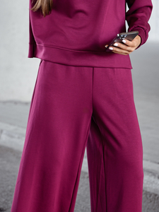 Női két darabos szett bordó Bolf 821111