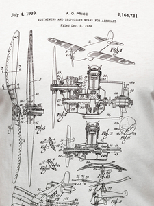 Fehér pamut férfi póló mintával Bolf MPO3538