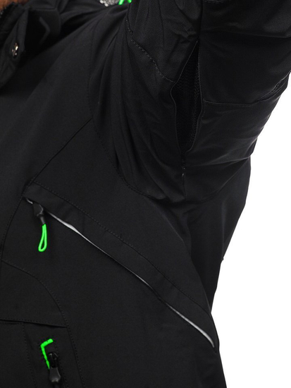 Férfi téli sídzseki fekete-zöld Bolf 1910