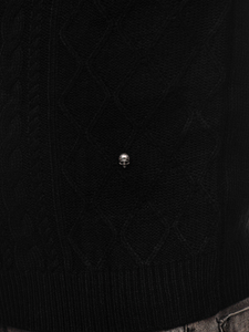 Férfi pulóver fekete színben Bolf MM6010