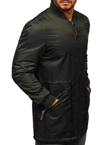 Átmeneti férfi parka dzseki zöld színben Bolf JK363